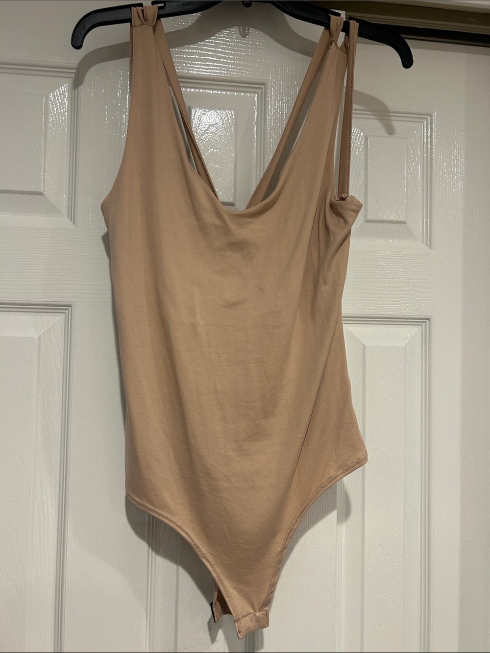 gaze Taupe Scoop Neck Sleeveless Bodysuit